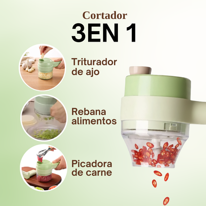 Picadora de Verduras Mini Eléctrica | Cociná en segundos, sin cuchillo
